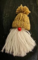 Wichtel aus Wolle ca. 15cm Weihnachtliche Farben